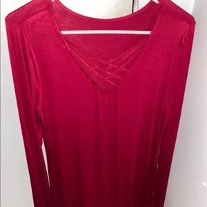 Long sleeve caged dress
